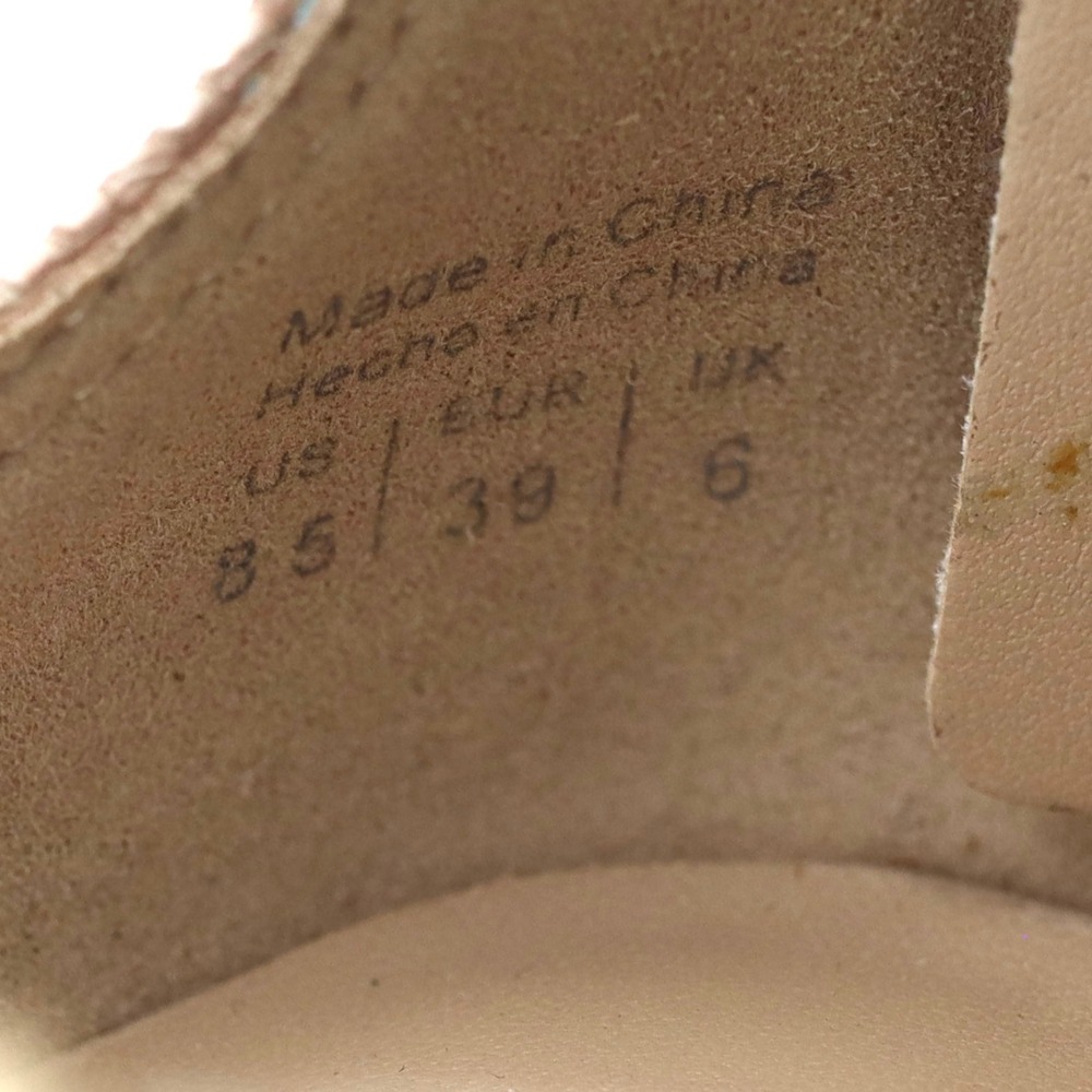 Aldo Women 8.5 Beige Snakeskin Strappy Beaded Gladiator Flat Wedge Sandals Shoes - Picture 13 of 13